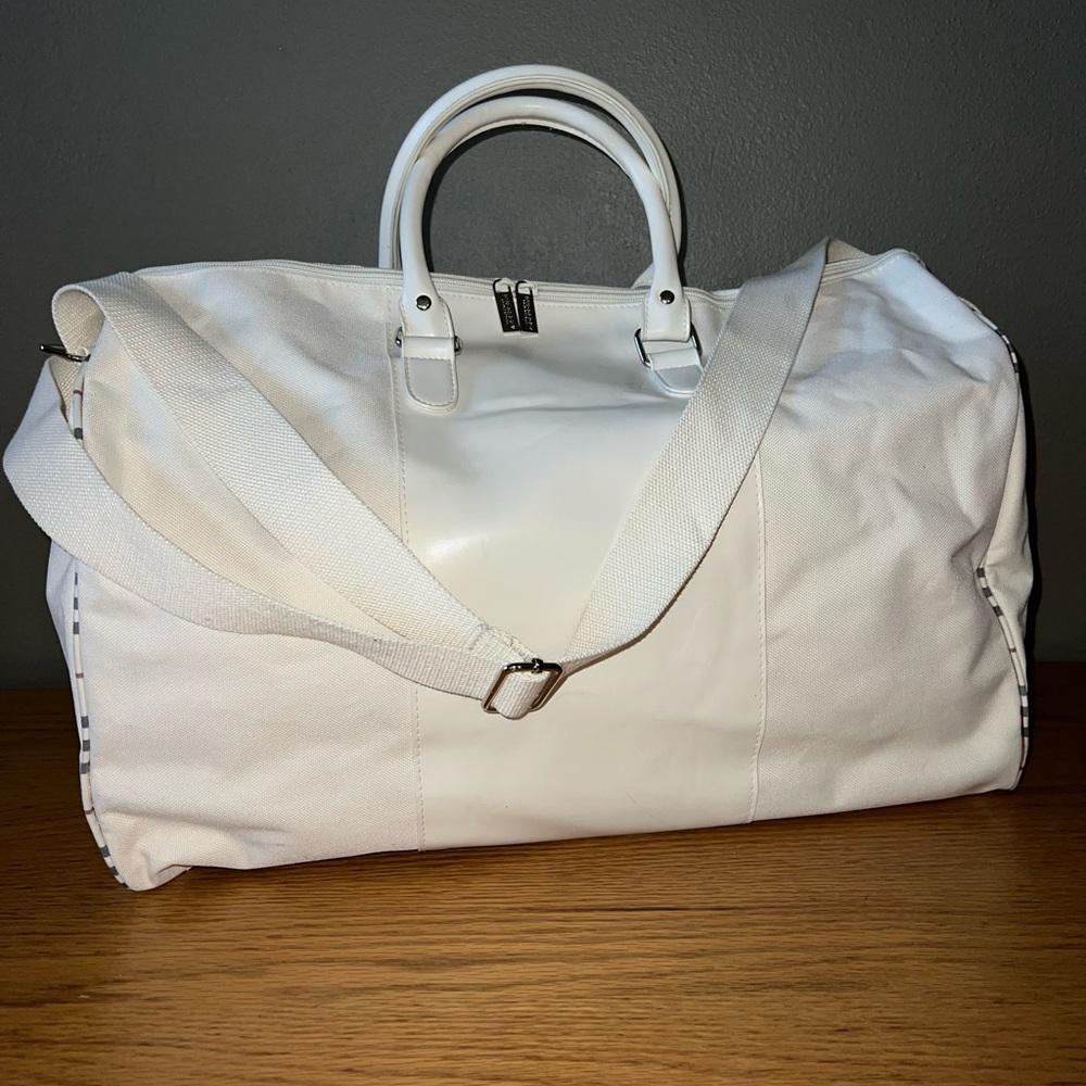 Burberry White Travel Bag